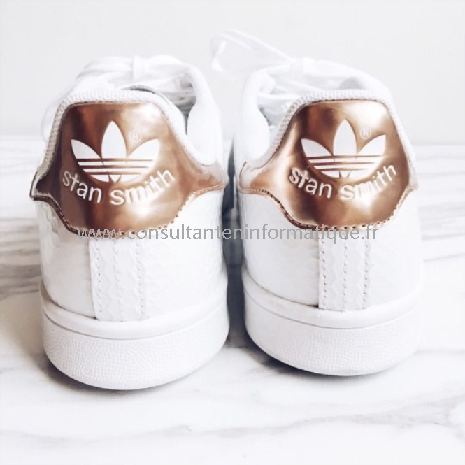 stan smith or rose femme