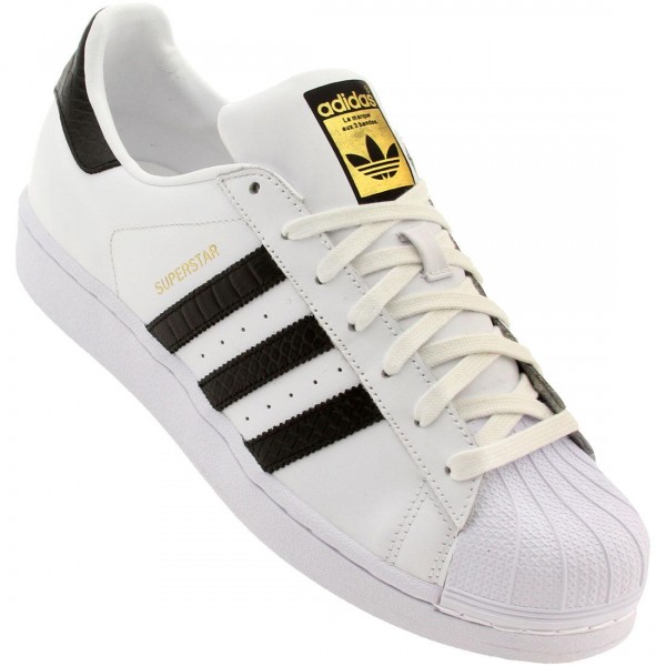 super star adidas blanche