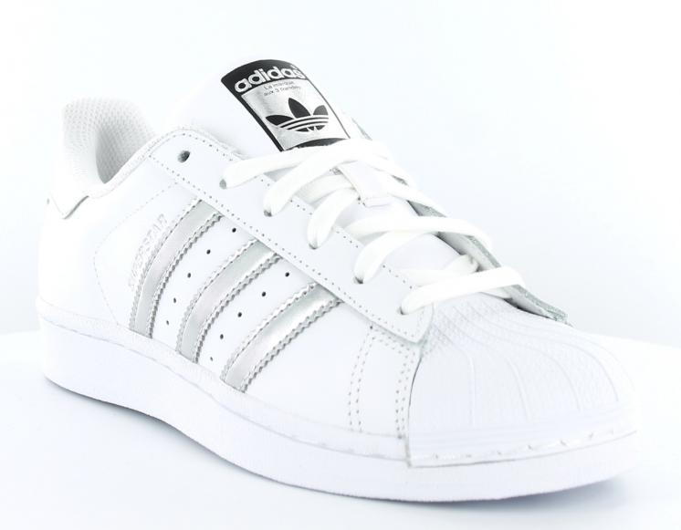 adidas superstar femme blanche et noir